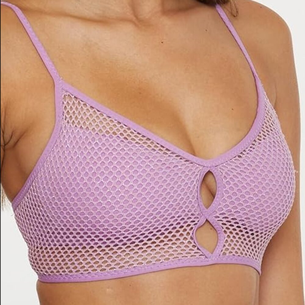 BECCA Standard Network Cami Bikini Top, Adjustable, Tie Back NWT Sz S - Picture 4 of 10